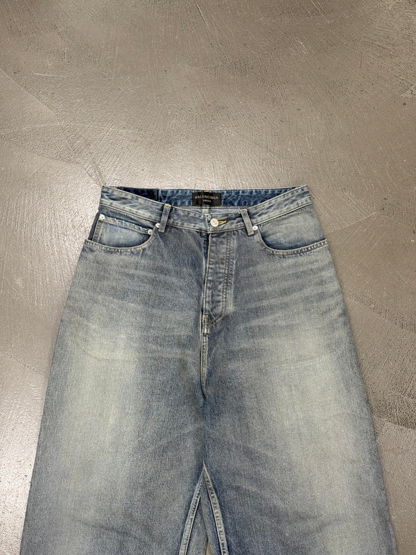 2022 Balenciaga reflective baggy jeans