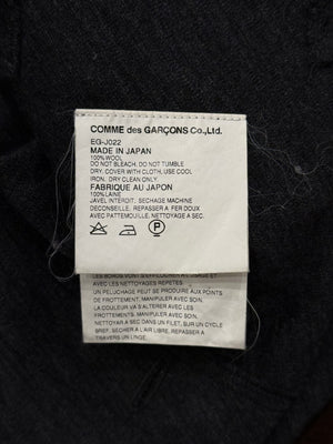 A/W2002 Comme des Garçons runway asymmetrical deconstructed wool cardigan