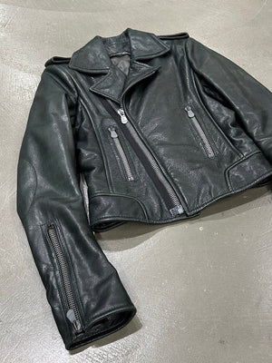 2000s Balenciaga by Nicolas Ghesquiere biker leather jacket