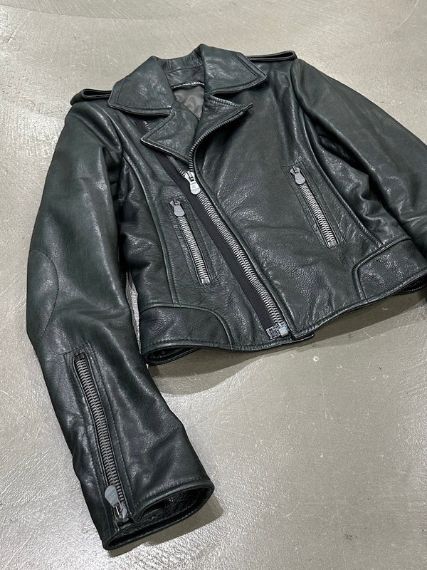 2000s Balenciaga by Nicolas Ghesquiere biker leather jacket