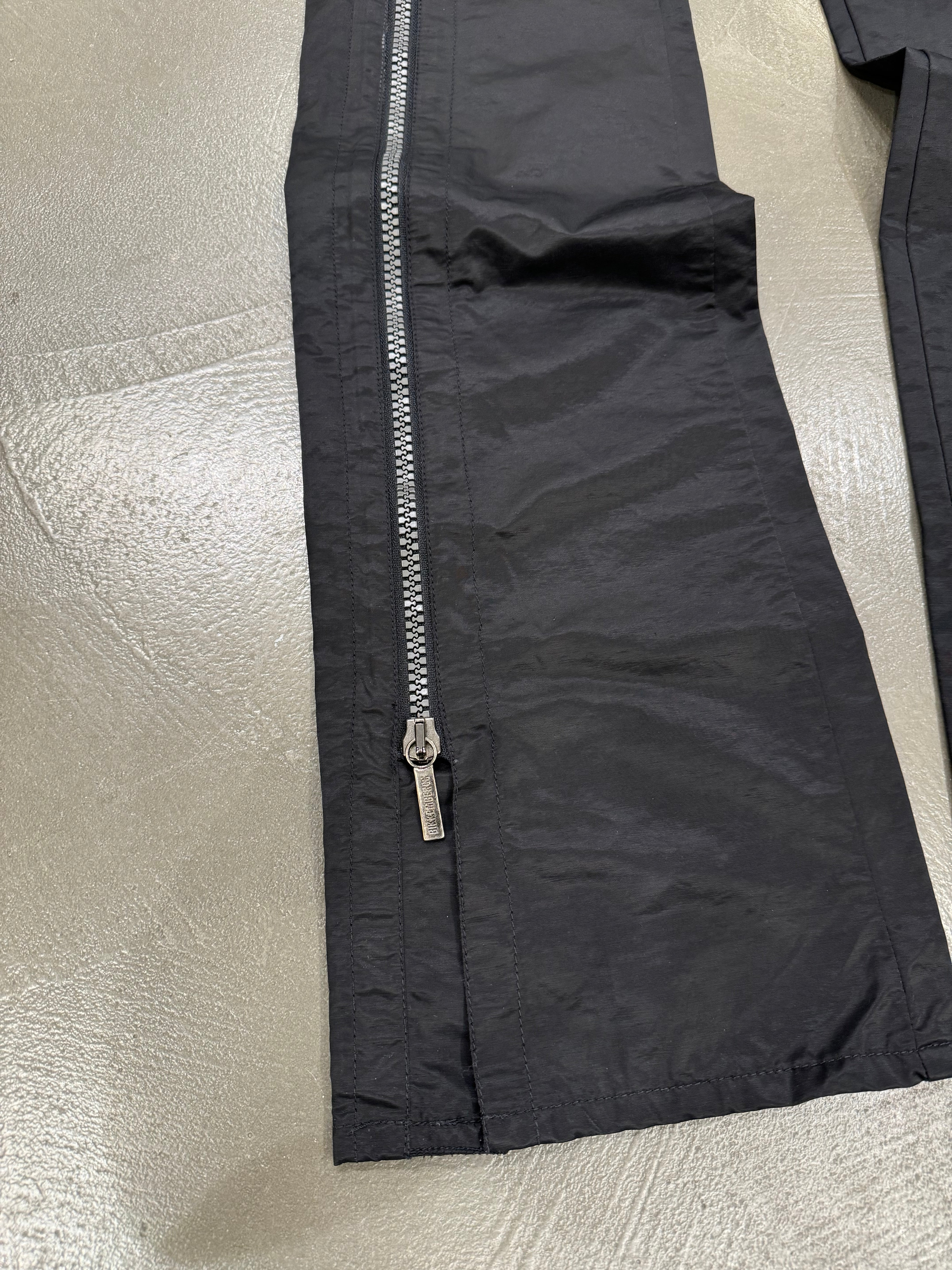1990s Dirk Bikkembergs full zipper nylon pants