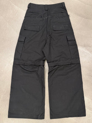 Balenciaga cut up baggy cargo pants