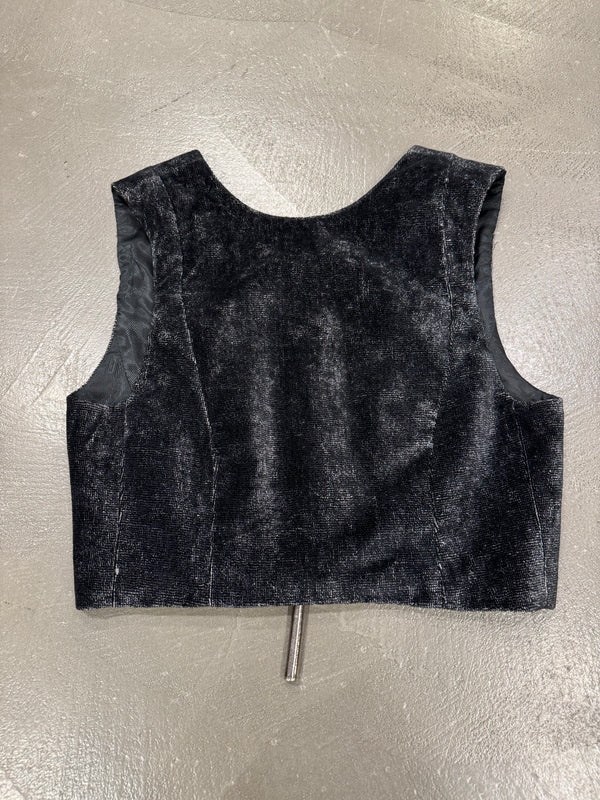 1990s Dirk Bikkembergs giant zip corduroy top