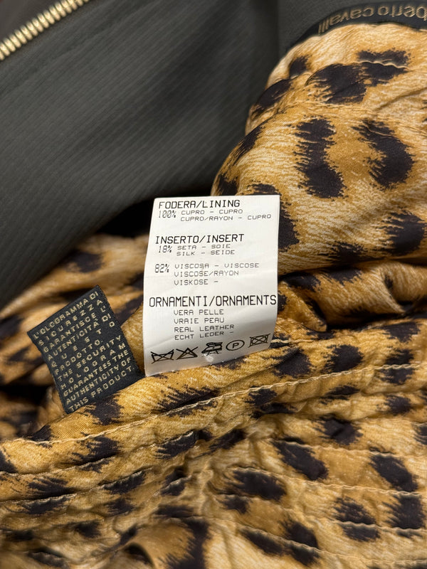 2000s Roberto Cavalli belted paneled jacket