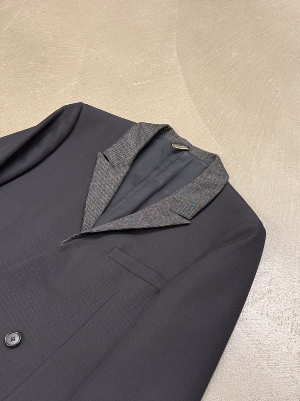 A/W2007 Dior Homme by Hedi Slimane runway asymmetrical tailored blazer