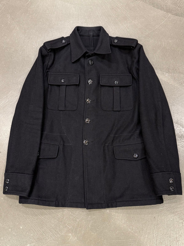 2000s Yves Saint Laurent wool officer military jacket