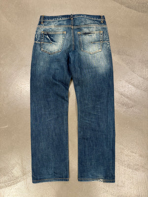 S/S2007 Dior by Hedi Slimane spiderweb jeans