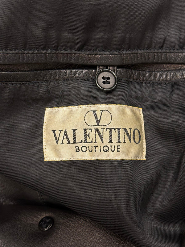 2000s Valentino leather coat