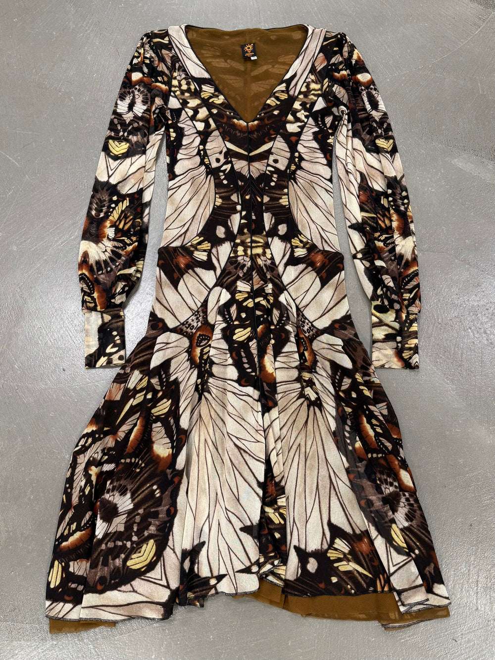 S/S2003 Jean Paul Gaultier butterfly midi dress