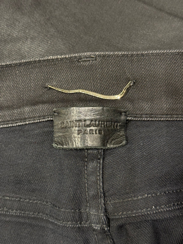 2016 Saint Laurent by Hedi Slimane coated jeans