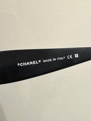 2000s Chanel mask visor sunglasses
