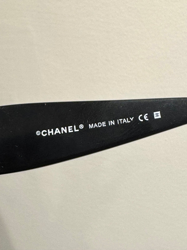 2000s Chanel mask visor sunglasses