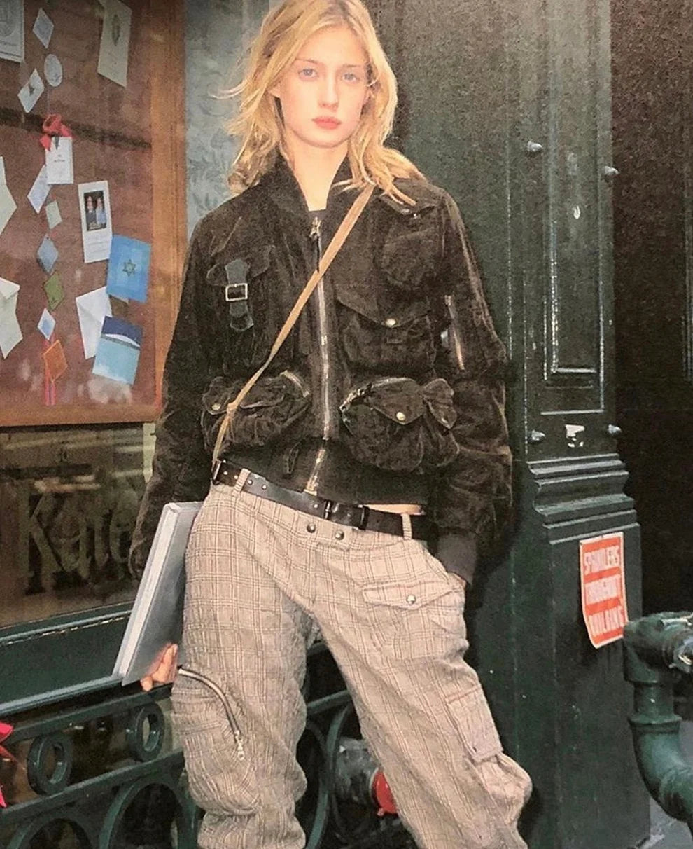 A/W 2002 Dolce & Gabbana lapin fur cargo jacket