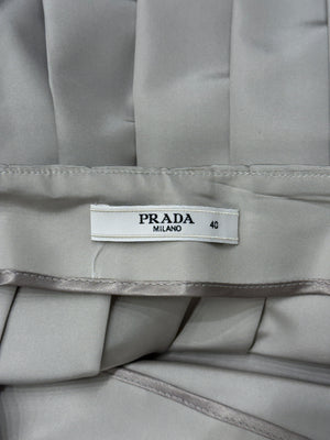 2010 Prada pleated mini skirt
