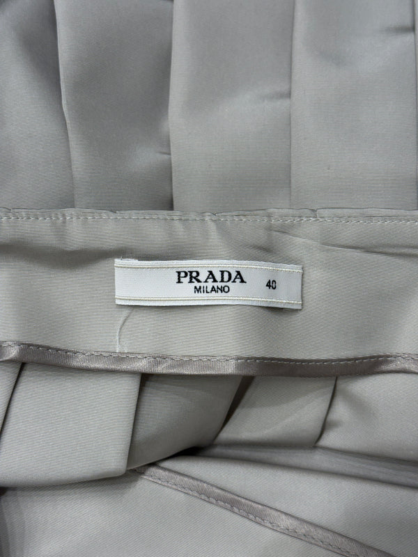 2010 Prada pleated mini skirt