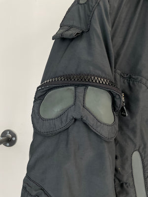 2003 Dolce & Gabbana military parachute Goggle window bomber jacket archive