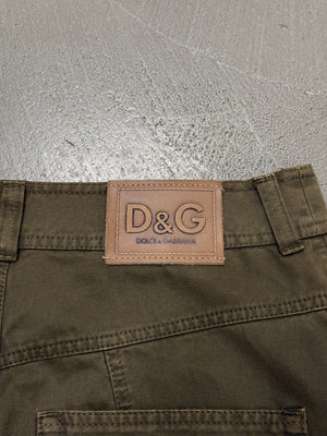 2003 Dolce & Gabbana multi pocket full zip utility cargo pants