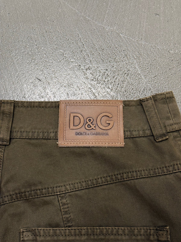 2003 Dolce & Gabbana multi pocket full zip utility cargo pants