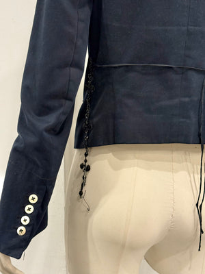 A/W2005 Ann Demeulemeester runway napoleon asymmetrical military jacket