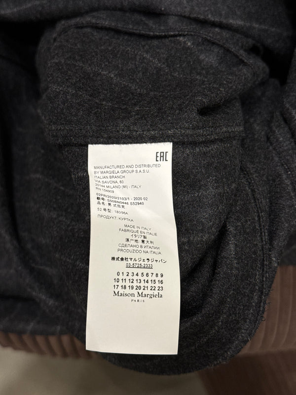 A/W2020 Maison Margiela pinstripe wool double breasted jacket