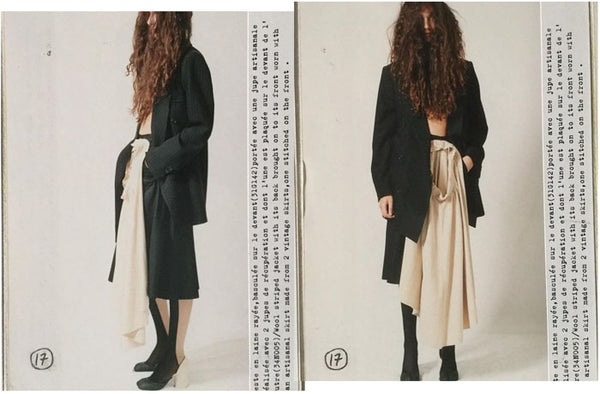 S/S2004 Maison Margiela artisanal double skirt