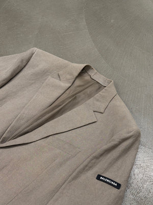 2022 Balenciaga tailored linen blazer