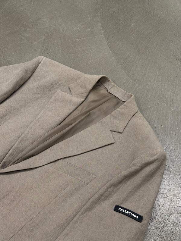 2022 Balenciaga tailored linen blazer