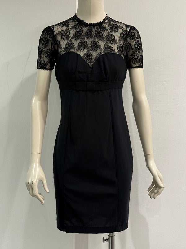 2000s Dolce & Gabbana sheer midi dress