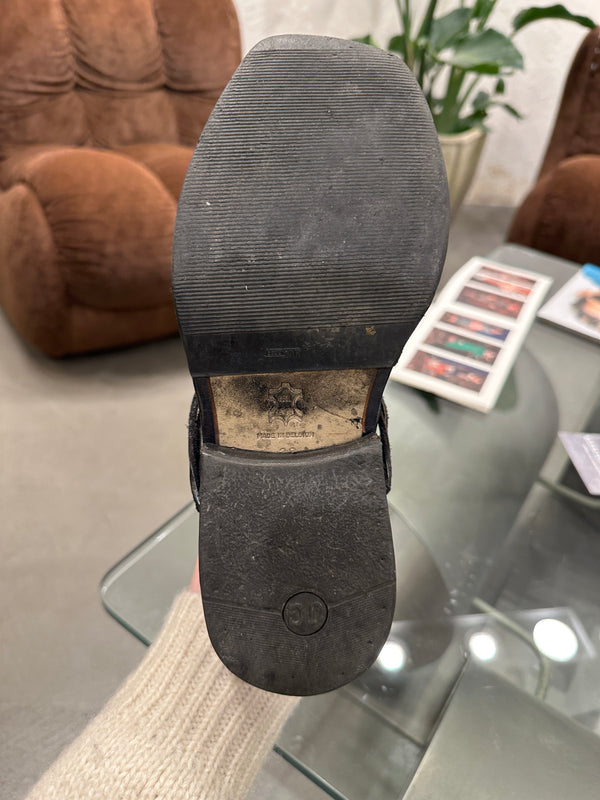 1990s Dirk Bikkembergs lace through heel boots