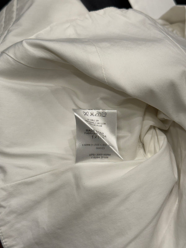 A/W2003 Gucci by Tom Ford corseted plunging tie-up shirt