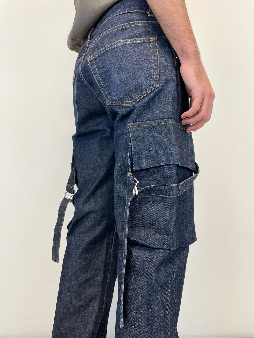 AW2004 Helmut Lang bondage cargo denim