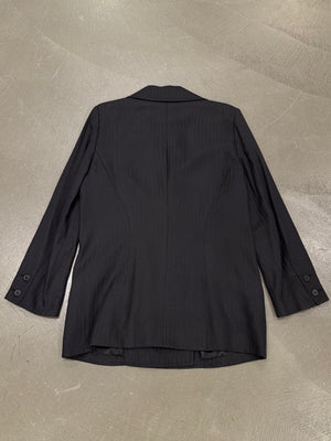 2000s Ann Demeulemeester pinstripe tailored blazer