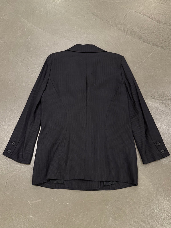 2000s Ann Demeulemeester pinstripe tailored blazer