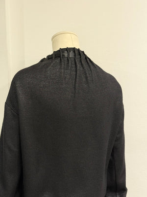 2000s Yves Saint Laurent Rive Gauche pleated gathered set top & skirt