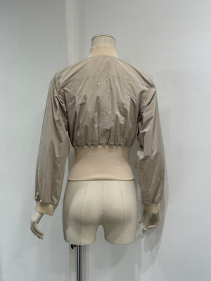 2003 Dolce & Gabbana cropped nylon bomber jacket