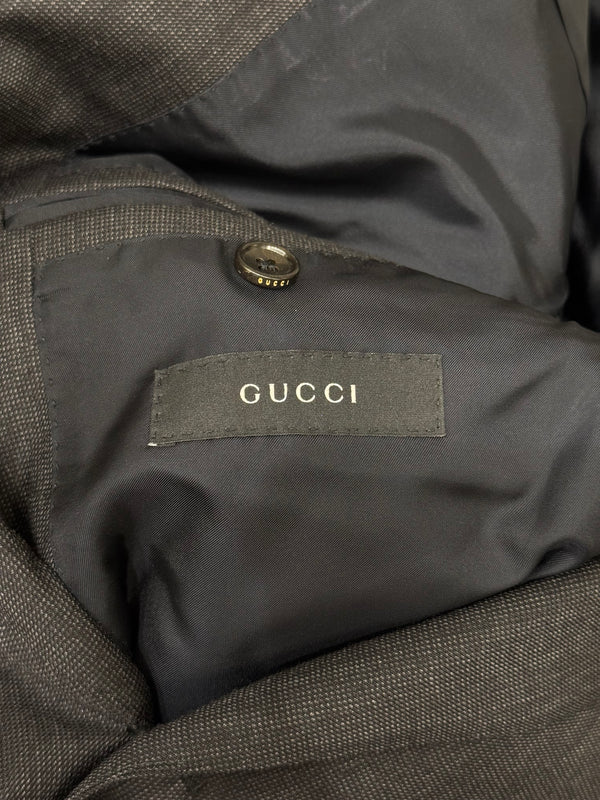 2000s Gucci single breasted pinstripe suit