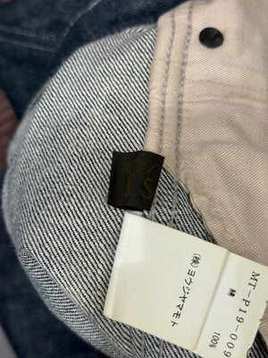 2000s Yohji Yamamoto raw wide leg jeans