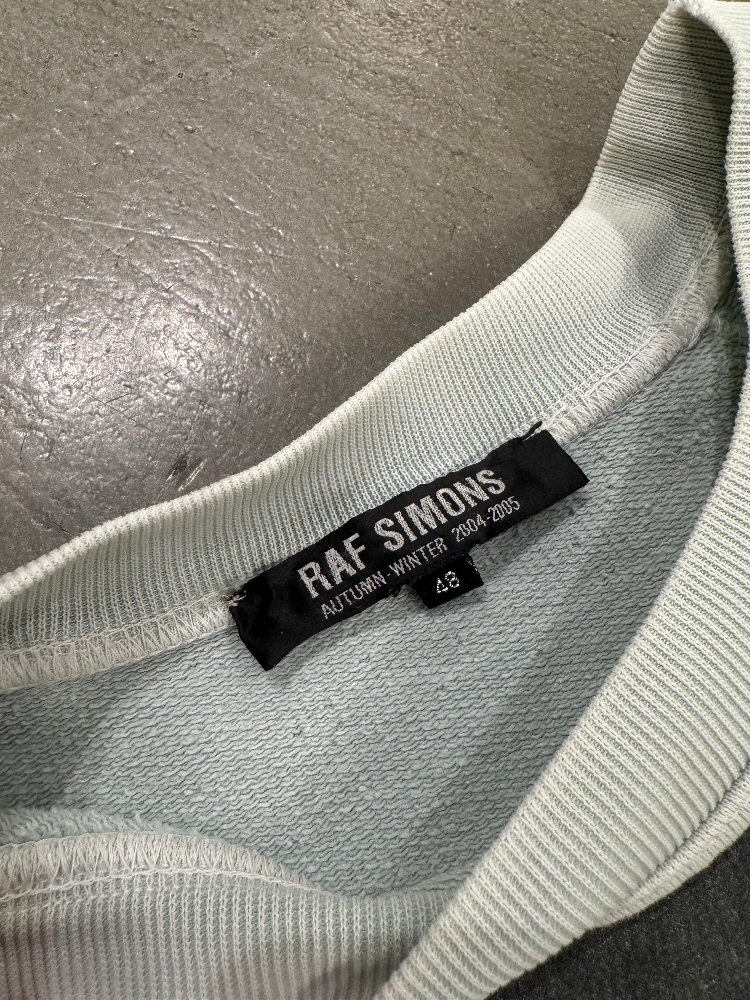 A/W 2004-2005 Raf Simons “waves” patchwork crewneck
