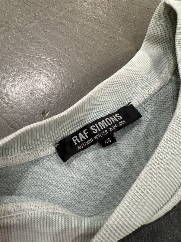 A/W 2004-2005 Raf Simons “waves” patchwork crewneck