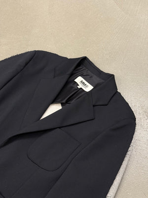 2021 Maison Margiela hybrid tailored single breasted blazer