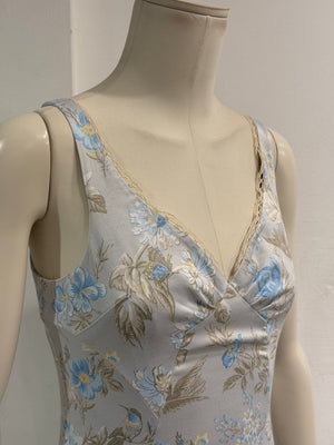 2000s Dolce & Gabbana floral print midi dress
