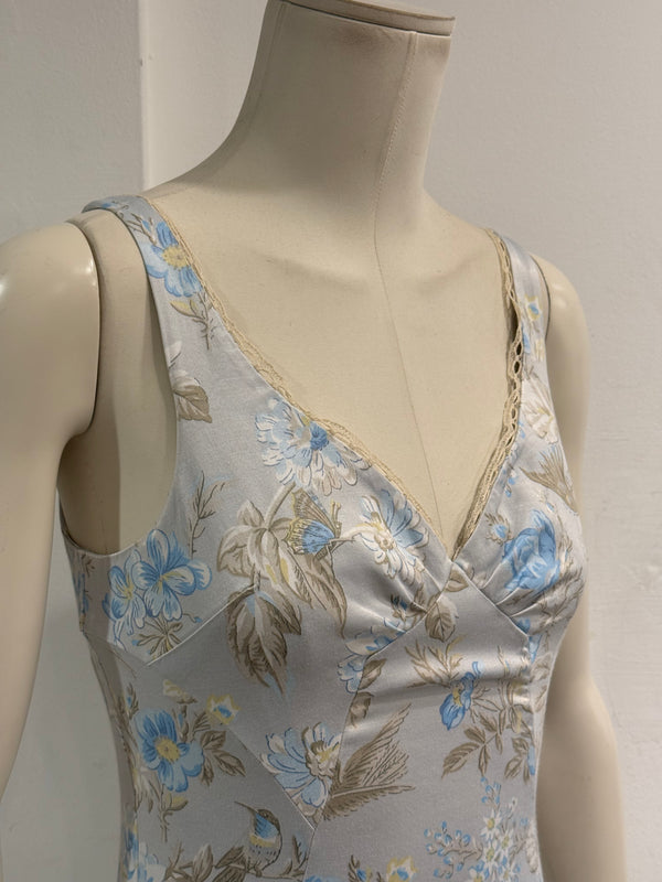 2000s Dolce & Gabbana floral print midi dress