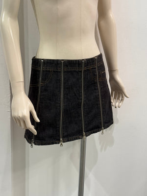 S/S 2004 Dolce & Gabbana full zip mini skirt