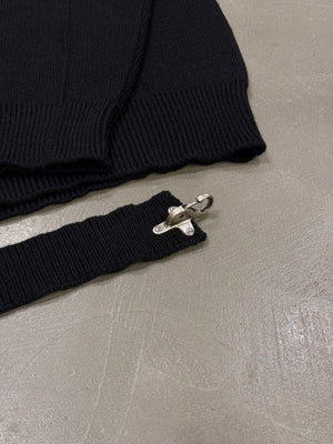S/S2018 Raf Simons oversized fireman buckle v-neck sweater