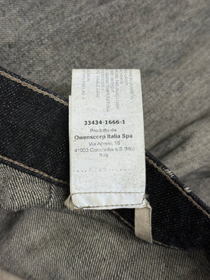 Rick Owens distressed faded bolans bootcut