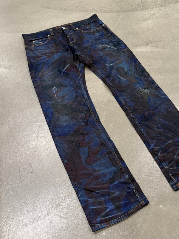 2000s Roberto Cavalli printed illusion pants