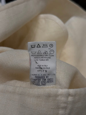 1996 Gucci by Tom Ford caban linen coat