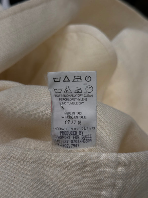 1996 Gucci by Tom Ford caban linen coat