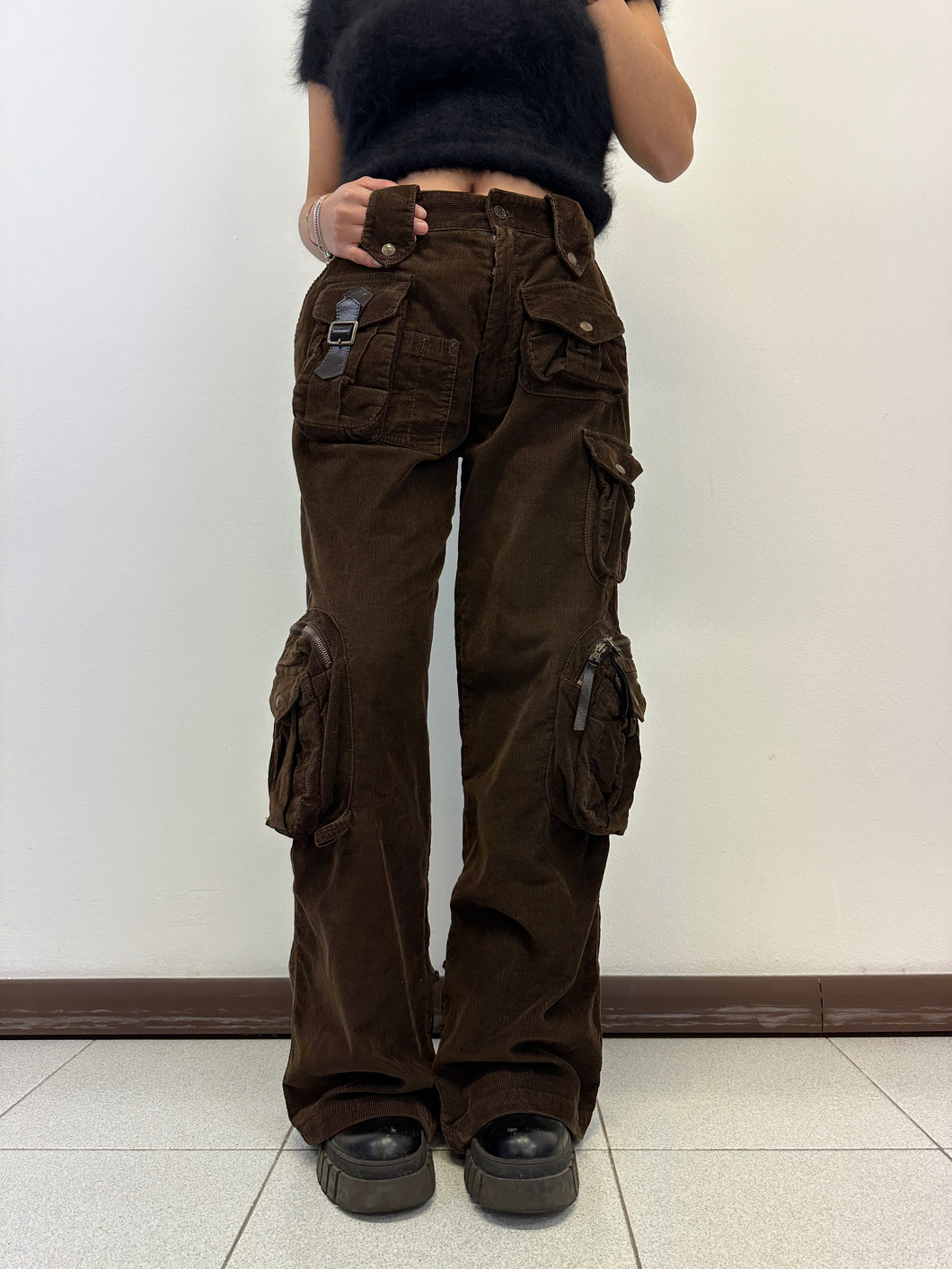 AW2002 Dolce & Gabbana hunting cargo pants