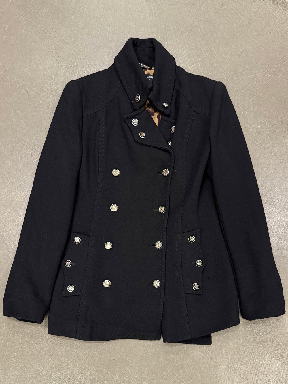 2000s Dolce & Gabbana military double breasted jacket